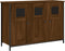 vidaXL - Dressoir - 100x35x70 - cm - bewerkt - hout - bruin - eikenkleur
