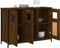 vidaXL - Dressoir - 100x35x70 - cm - bewerkt - hout - bruin - eikenkleur