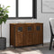 vidaXL - Dressoir - 100x35x70 - cm - bewerkt - hout - bruin - eikenkleur