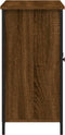 vidaXL - Dressoir - 100x35x70 - cm - bewerkt - hout - bruin - eikenkleur