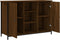 vidaXL - Dressoir - 100x35x70 - cm - bewerkt - hout - bruin - eikenkleur