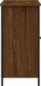 vidaXL - Dressoir - 100x35x70 - cm - bewerkt - hout - bruin - eikenkleur
