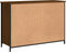 vidaXL - Dressoir - 100x35x70 - cm - bewerkt - hout - bruin - eikenkleur