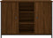vidaXL - Dressoir - 100x35x70 - cm - bewerkt - hout - bruin - eikenkleur