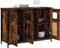 vidaXL - Dressoir - 100x35x70 - cm - bewerkt - hout - gerookt - eikenkleurig