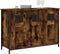 vidaXL - Dressoir - 100x35x70 - cm - bewerkt - hout - gerookt - eikenkleurig