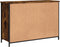 vidaXL - Dressoir - 100x35x70 - cm - bewerkt - hout - gerookt - eikenkleurig