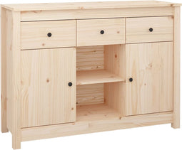 vidaXL - Dressoir - 100x35x74,5 - cm - massief - grenenhout