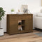 vidaXL - Dressoir - 100x35x74,5 - cm - massief - grenenhout - honingbruin