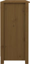 vidaXL - Dressoir - 100x35x74,5 - cm - massief - grenenhout - honingbruin