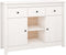 vidaXL - Dressoir - 100x35x74,5 - cm - massief - grenenhout - wit