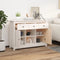 vidaXL - Dressoir - 100x35x74,5 - cm - massief - grenenhout - wit