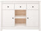vidaXL - Dressoir - 100x35x74,5 - cm - massief - grenenhout - wit