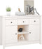 vidaXL - Dressoir - 100x35x74,5 - cm - massief - grenenhout - wit