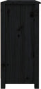 vidaXL - Dressoir - 100x35x74,5 - cm - massief - grenenhout - zwart