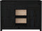 vidaXL - Dressoir - 100x35x74,5 - cm - massief - grenenhout - zwart