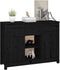 vidaXL - Dressoir - 100x35x74,5 - cm - massief - grenenhout - zwart