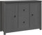 vidaXL - Dressoir - 100x35x74 - cm - massief - grenenhout - grijs