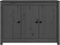 vidaXL - Dressoir - 100x35x74 - cm - massief - grenenhout - grijs