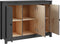 vidaXL - Dressoir - 100x35x74 - cm - massief - grenenhout - grijs