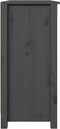vidaXL - Dressoir - 100x35x74 - cm - massief - grenenhout - grijs