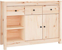 vidaXL - Dressoir - 100x35x74 - cm - massief - grenenhout