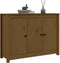 vidaXL - Dressoir - 100x35x74 - cm - massief - grenenhout - honingbruin