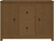 vidaXL - Dressoir - 100x35x74 - cm - massief - grenenhout - honingbruin