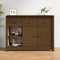vidaXL - Dressoir - 100x35x74 - cm - massief - grenenhout - honingbruin