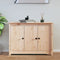 vidaXL - Dressoir - 100x35x74 - cm - massief - grenenhout