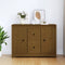 vidaXL - Dressoir - 100x35x74 - cm - massief - grenenhout - honingbruin