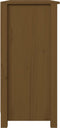 vidaXL - Dressoir - 100x35x74 - cm - massief - grenenhout - honingbruin