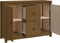 vidaXL - Dressoir - 100x35x74 - cm - massief - grenenhout - honingbruin