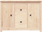 vidaXL - Dressoir - 100x35x74 - cm - massief - grenenhout
