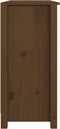 vidaXL - Dressoir - 100x35x74 - cm - massief - grenenhout - honingbruin