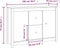 vidaXL - Dressoir - 100x35x74 - cm - massief - grenenhout - honingbruin