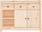 vidaXL - Dressoir - 100x35x74 - cm - massief - grenenhout