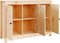 vidaXL - Dressoir - 100x35x74 - cm - massief - grenenhout