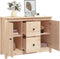 vidaXL - Dressoir - 100x35x74 - cm - massief - grenenhout