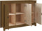 vidaXL - Dressoir - 100x35x74 - cm - massief - grenenhout - honingbruin
