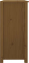 vidaXL - Dressoir - 100x35x74 - cm - massief - grenenhout - honingbruin