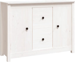 vidaXL - Dressoir - 100x35x74 - cm - massief - grenenhout - wit