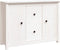vidaXL - Dressoir - 100x35x74 - cm - massief - grenenhout - wit