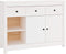 vidaXL - Dressoir - 100x35x74 - cm - massief - grenenhout - wit
