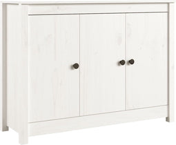 vidaXL - Dressoir - 100x35x74 - cm - massief - grenenhout - wit