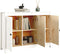 vidaXL - Dressoir - 100x35x74 - cm - massief - grenenhout - wit