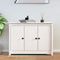 vidaXL - Dressoir - 100x35x74 - cm - massief - grenenhout - wit