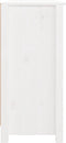 vidaXL - Dressoir - 100x35x74 - cm - massief - grenenhout - wit
