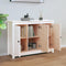 vidaXL - Dressoir - 100x35x74 - cm - massief - grenenhout - wit