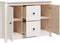 vidaXL - Dressoir - 100x35x74 - cm - massief - grenenhout - wit